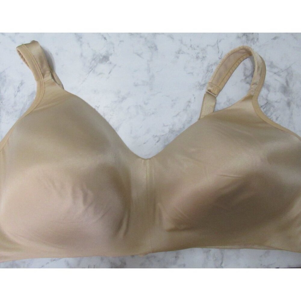 Cacique Bra 48DD Beige Tan‎ Lightly Lined Full Coverage No Wire Plus Size